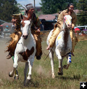 Horse Race. Photo by Clint Gilchrist, Pinedale Online.