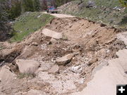 Road gone. Photo by Kathy Raper.