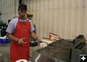 Cooking French fries. Photo by Pinedale Online.