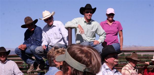 Enjoying the auction. Photo by Carie Whitman.