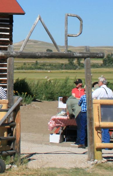 Yard gate. Photo by Dawn Ballou, Pinedale Online.