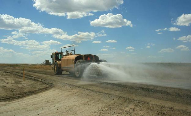 Water truck. Photo by Dawn Ballou, Pinedale Online.