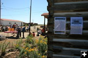 Chinking. Photo by Dawn Ballou, Pinedale Online.