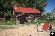 Original homestead house. Photo by Dawn Ballou, Pinedale Online.