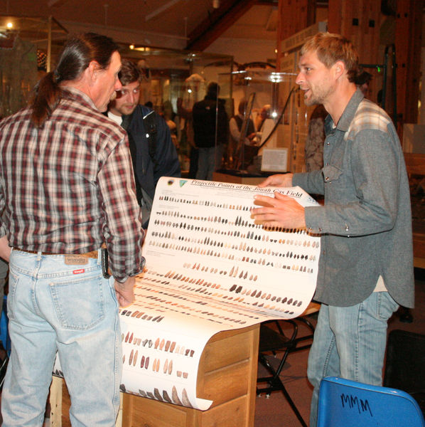 Talking archaeology. Photo by Sublette County Historical Society.