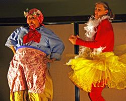 A Woman's Work Lip Sync. Photo by Travis Pearson, Pinedale Roundup.