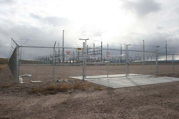 Chimney Butte Substation. Photo by Dawn Ballou, Pinedale Online.