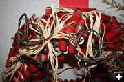 Detail of shotgun shell wreath. Photo by Dawn Ballou, Pinedale Online.