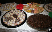 Beautiful dessert trays. Photo by Dawn Ballou, Pinedale Online.