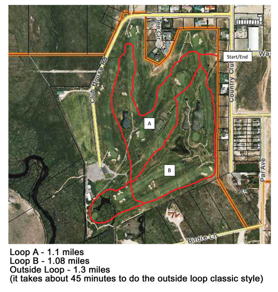 Golf Course Map. Photo by Town of Pinedale.