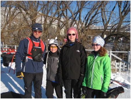 At Soldier Hollow. Photo by courtesy Bonnie Chambers.