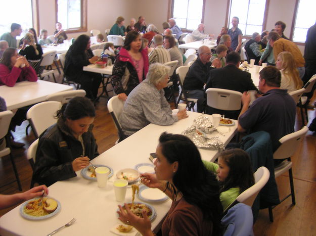 Spaghetti dinner. Photo by Bob Rule, KPIN 101.1FM Radio.