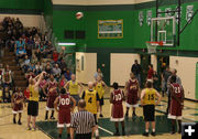 Tyler's first shot. Photo by Dawn Ballou, Pinedale Online.