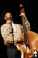 Standup bass. Photo by Tim Ruland, Pinedale Fine Arts Council.