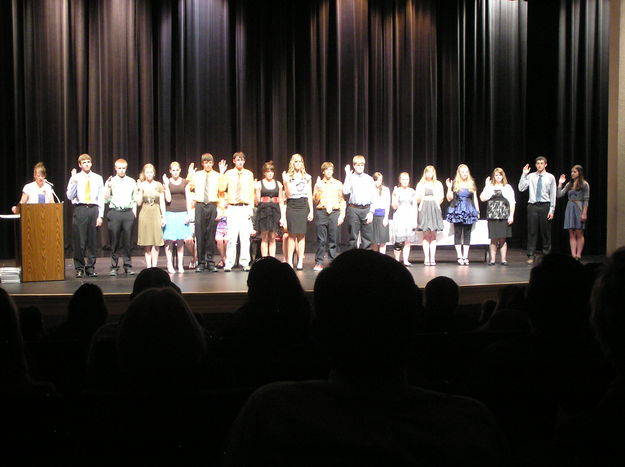 National Honor Society. Photo by Bob Rule, KPIN 101.1 FM Radio.