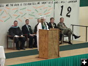 Valedictorian Nicole Wadsworth. Photo by Bob Rule, KPIN 101.1 FM.