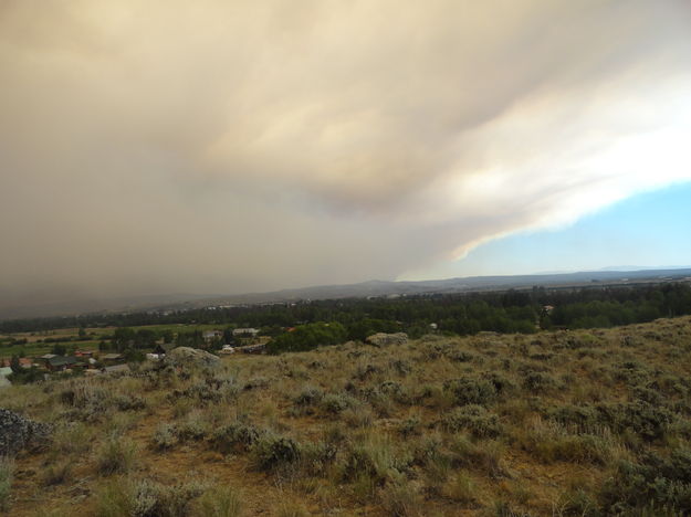 Pinedale view - June 27. Photo by Bob Rule, KPIN 101.1 FM Radio.