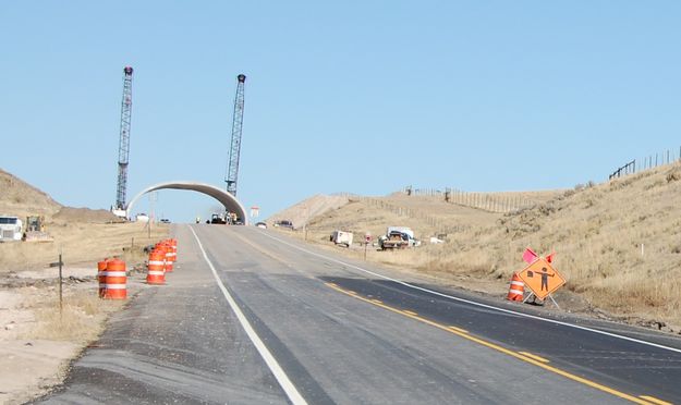 Wildlife Overpass. Photo by Wyoming Department of Transportation.