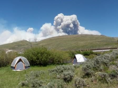 View from spike camp. Photo by Brandon Hampton.