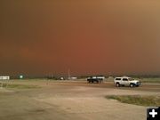 Smoke plume. Photo by Joe Zuback.