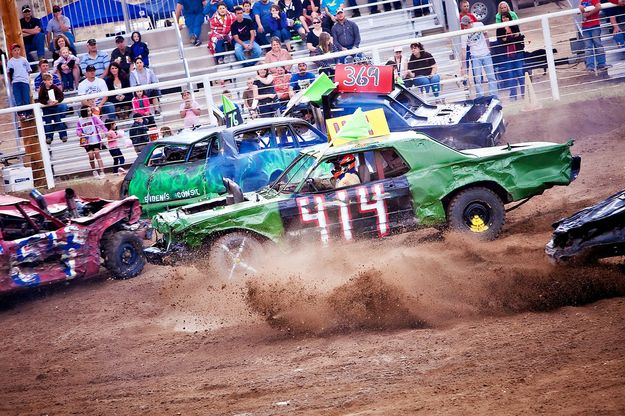 Demolition Derby. Photo by Tara Bolgiano, Blushing Crow Photography.