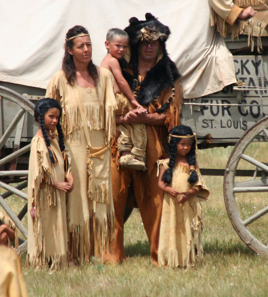 Indian family. Photo by Clint Gilchrist, Pinedale Online.