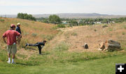 Tomahawk throw. Photo by Dawn Ballou, Pinedale Online.