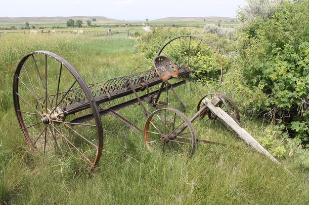 Hay rake. Photo by Dawn Ballou, Pinedale Online.