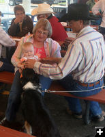 Friendly dog. Photo by Dawn Ballou, Pinedale Online.