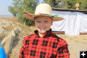 Hat attack. Photo by Dawn Ballou, Pinedale Online.