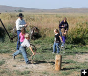 Learning to rope. Photo by Pinedale Online.