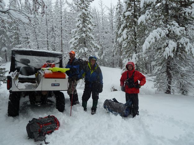 Search area conditions. Photo by Tip Top Search & Rescue.