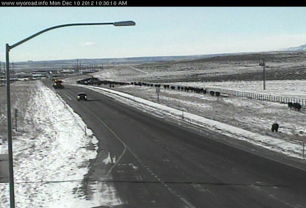 10-30AM. Photo by WYDOT US 189 Marbleton webcam.