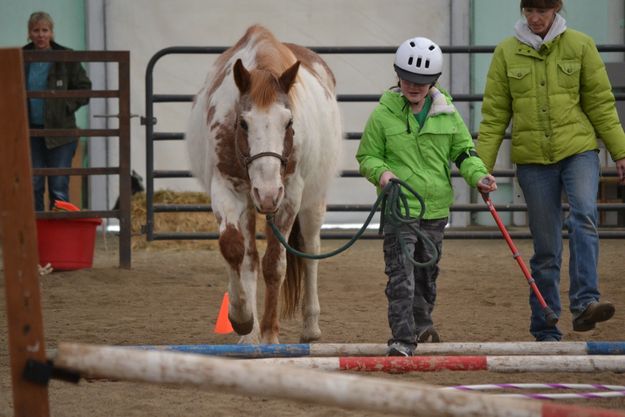 Second time. Photo by .E.S.A. Therapeutic Horsemanship.