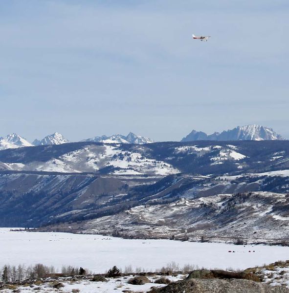 Flying and fishing. Photo by Dawn Ballou, Pinedale Online.