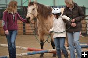 Asking Buck. Photo by M.E.S.A. Therapeutic Horsemanship.