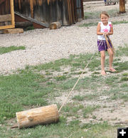 Roping - got him!. Photo by Cliint Gilchrist, Pinedale Online.