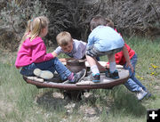 Merry go-round. Photo by Clint Gilchrist, Pinedale Online.