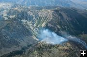 Kendall Mountain fire. Photo by Rita Donham, Wyoming Aerophoto LLC.