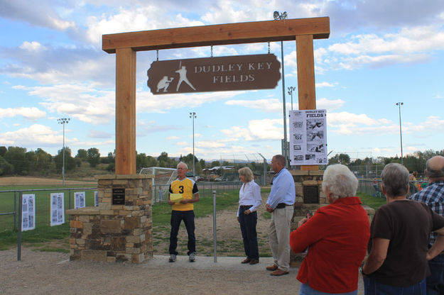 Dedication. Photo by Dawn Ballou, Pinedale Online.