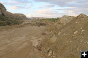 Dirt piles. Photo by Dawn Ballou, Pinedale Online.