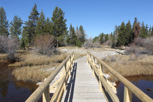 On the bridge. Photo by Dawn Ballou, Pinedale Online.