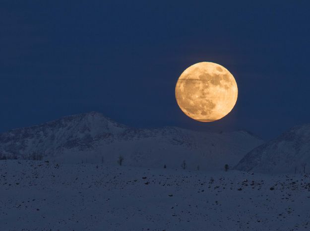 October Harvest Moon. Photo by Dave Bell.