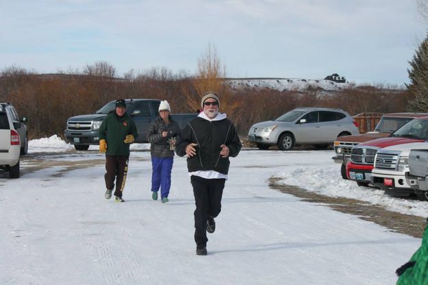 To the finish line. Photo by Sheppard family.