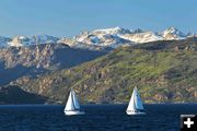 Sailing Fremont Lake. Photo by Dave Bell.