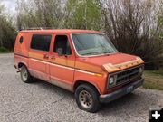 Recovered van. Photo by Sublette County Sheriff's Office.