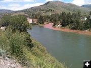 Muddy Hoback River. Photo by Bob Rule, KPIN 101.1 FM Radio.