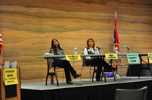 County Clerk forum. Photo by Terry Allen.