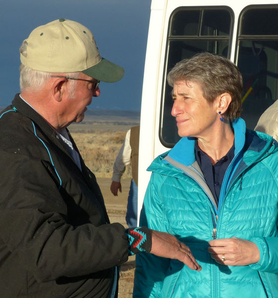 Brad and Sally. Photo by Dawn Ballou, Pinedale Online.