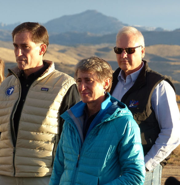 Dignitaries. Photo by Dawn Ballou, Pinedale Online.